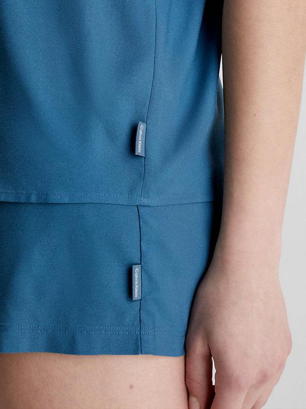 Blue Calvin Klein Pyjama Set Women Shorts | JZUD-43968