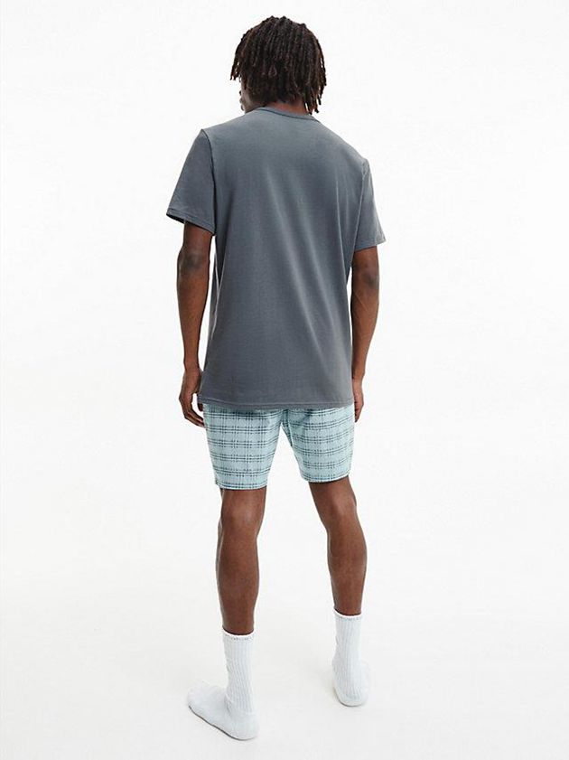 Blue Calvin Klein Pyjama Set - Modern Structure Men Shorts | XVYL-97410
