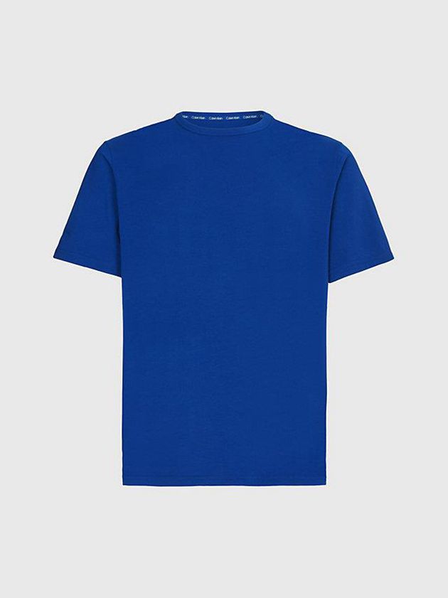 Blue Calvin Klein Pyjama - Cotton Stretch Men Top | FHAK-08293