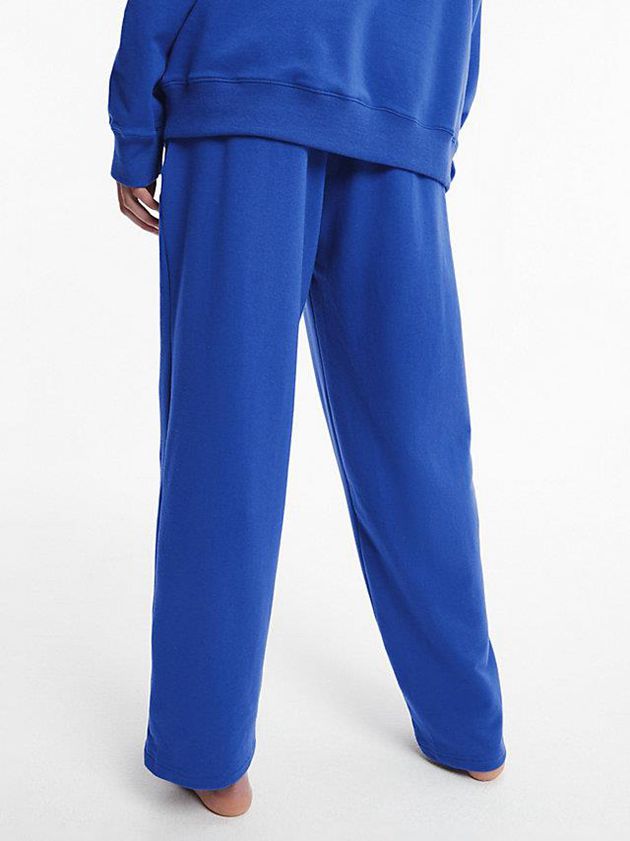 Blue Calvin Klein Pyjama - Embossed Icon Women Pants | KXFO-14362