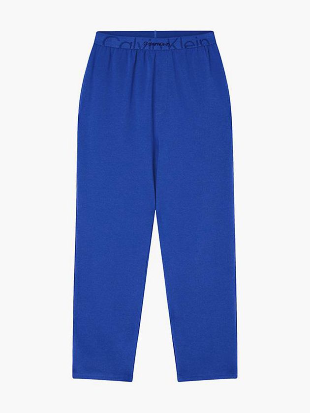Blue Calvin Klein Pyjama - Embossed Icon Women Pants | KXFO-14362