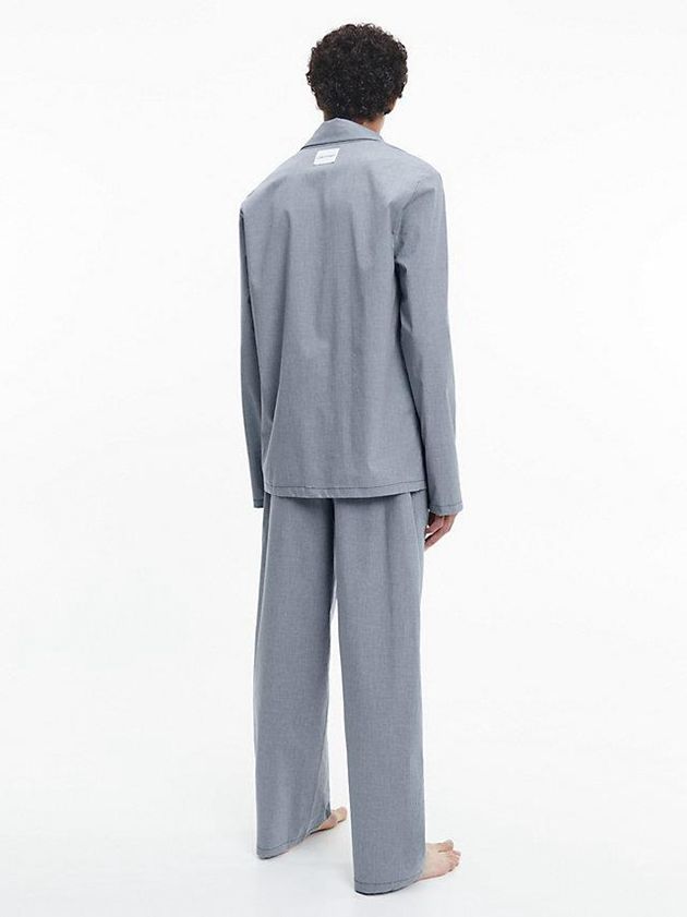 Blue Calvin Klein Pyjama - Pure Cotton Men Top | AXBH-41859