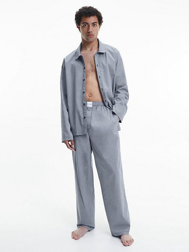 Blue Calvin Klein Pyjama - Pure Cotton Men Pants | YXFG-72504