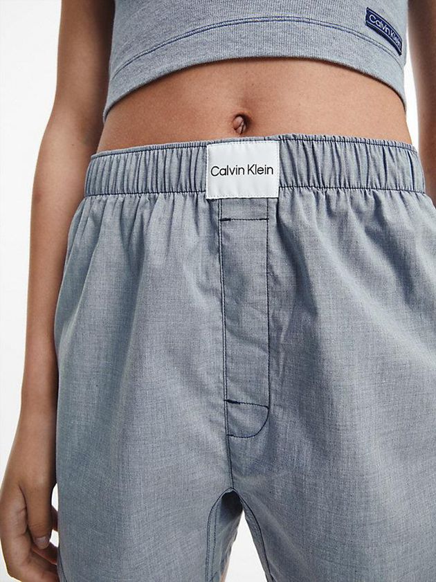 Blue Calvin Klein Pyjama - Pure Cotton Women Shorts | AIPW-79420