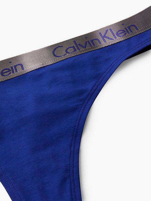 Blue Calvin Klein Radiant Cotton Women Thong | DLCY-45719