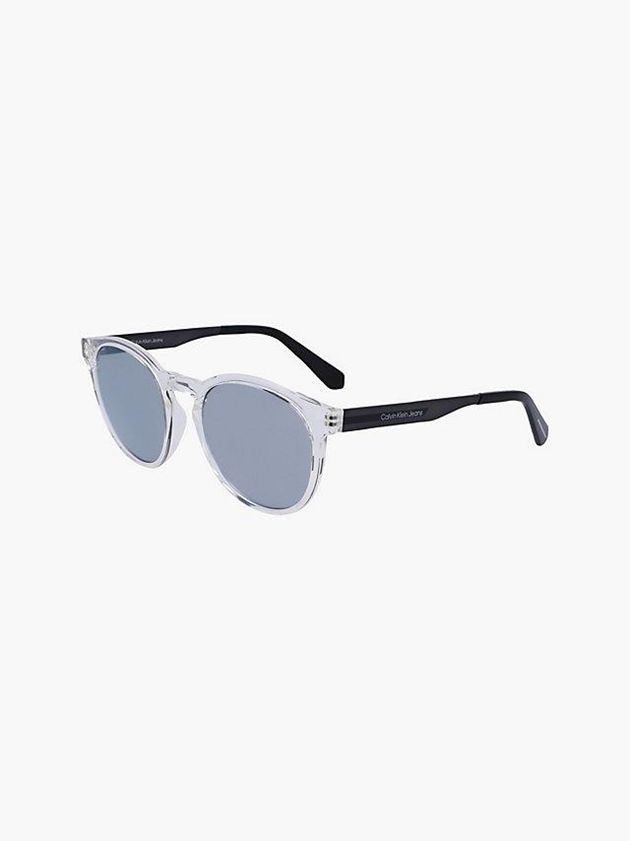 Blue Calvin Klein Rectangle Men Sunglasses | JQOZ-84693