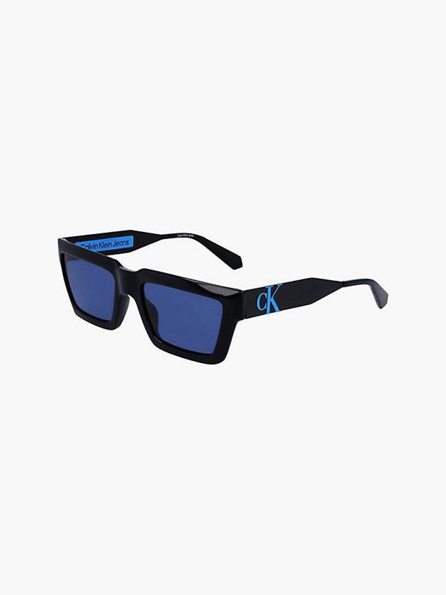 Blue Calvin Klein Rectangle Women Sunglasses | XZNR-21693