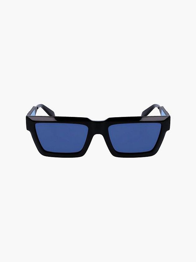 Blue Calvin Klein Rectangle Women Sunglasses | XZNR-21693