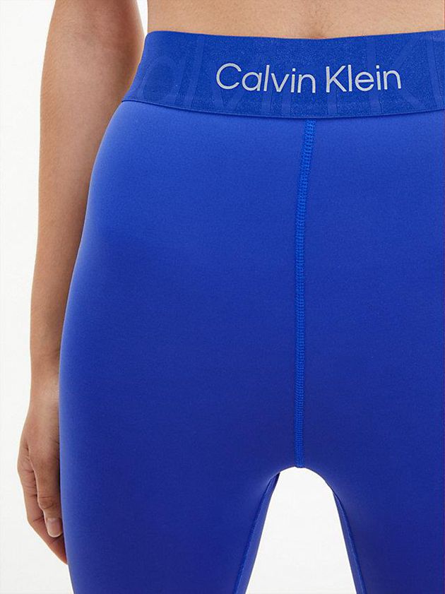 Blue Calvin Klein Recycled 7/8 Gym Women Leggings | FUYR-65420