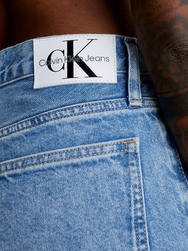 Blue Calvin Klein Recycled Cotton Mom Women Jeans | UZNK-25647