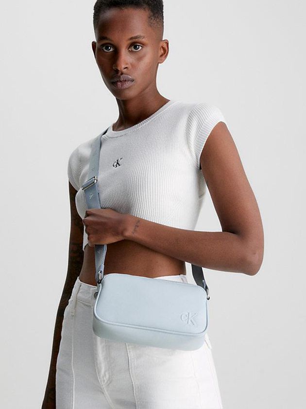 Blue Calvin Klein Recycled Crossbody Women Bags | YGNS-50176
