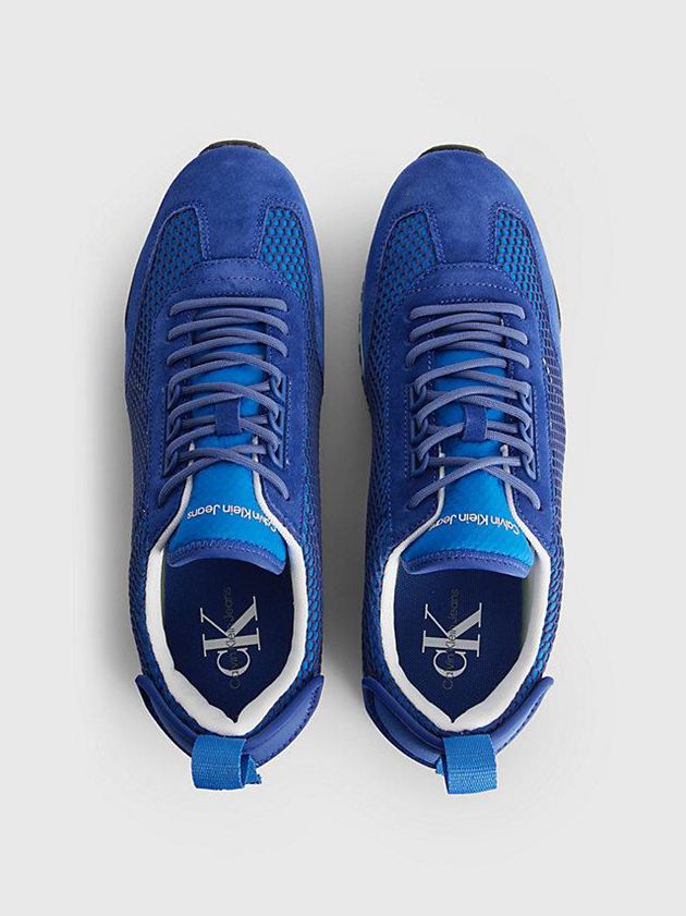Blue Calvin Klein Recycled Mesh Men Sneakers | VXRF-96175