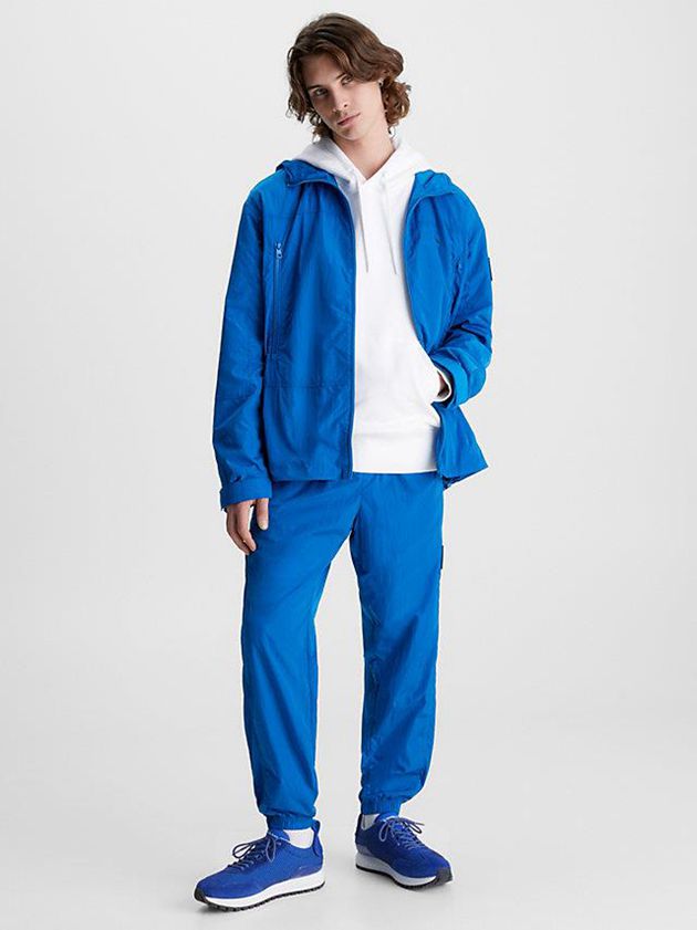 Blue Calvin Klein Recycled Mesh Men Sneakers | VXRF-96175