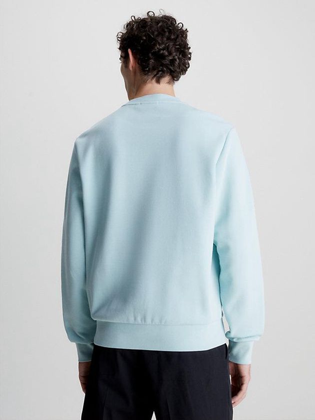 Blue Calvin Klein Recycled Polyester Men Sweatshirt | DAMX-42810