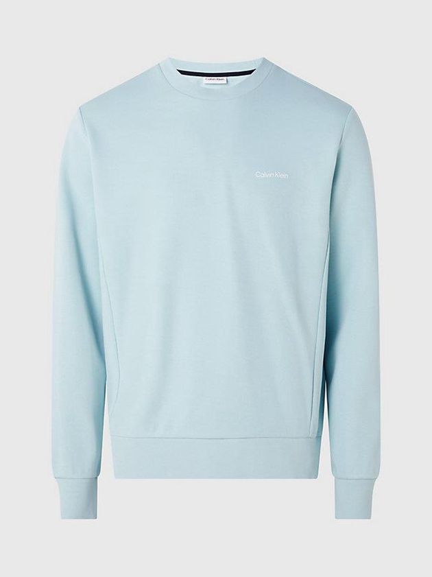 Blue Calvin Klein Recycled Polyester Men Sweatshirt | DAMX-42810
