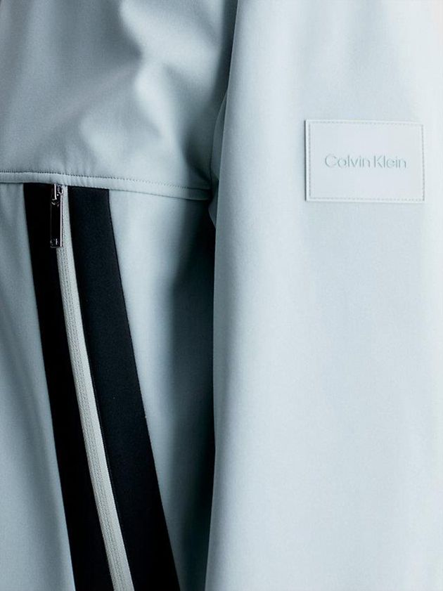 Blue Calvin Klein Recycled Soft Shell Men Jacket | RPAO-75934