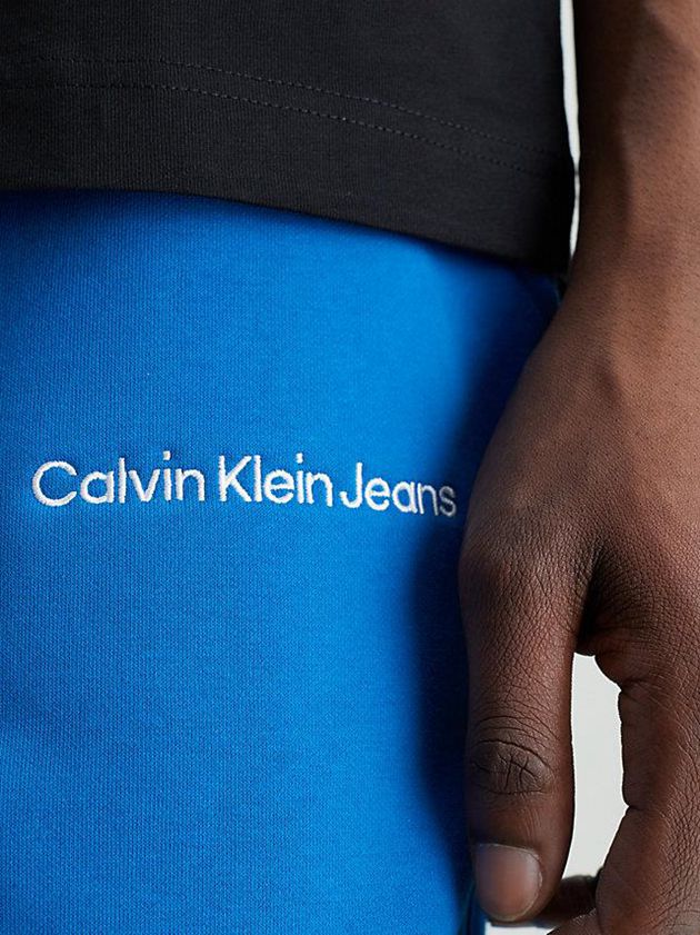 Blue Calvin Klein Relaxed Jogger Men Shorts | TAVR-80326