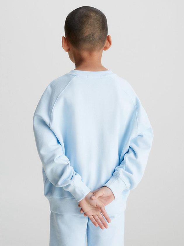 Blue Calvin Klein Relaxed Logo Boys's Sweatshirt | JOIA-52830
