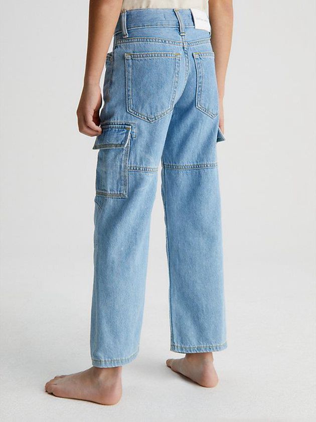 Blue Calvin Klein Relaxed Skater Boys's Jeans | GIUW-35976