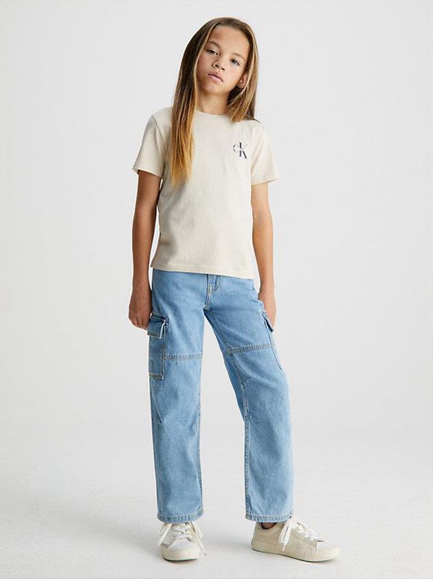 Blue Calvin Klein Relaxed Skater Boys's Jeans | GIUW-35976
