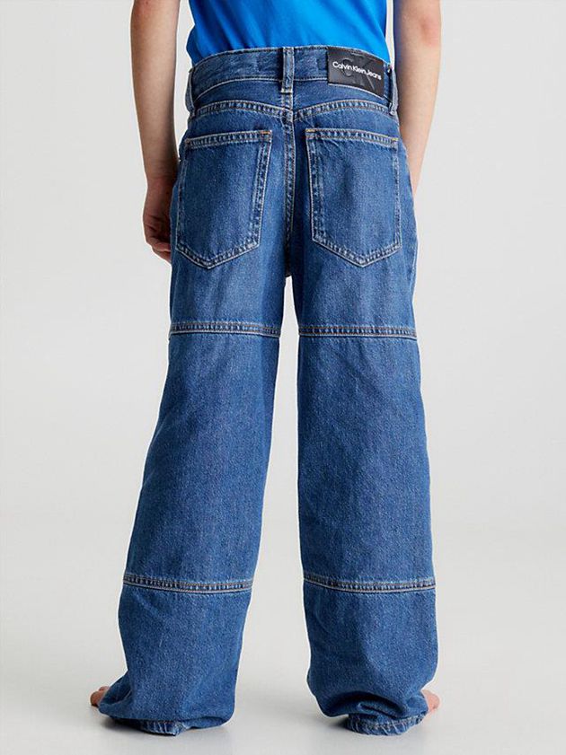 Blue Calvin Klein Relaxed Skater Boys's Jeans | JNTK-96510