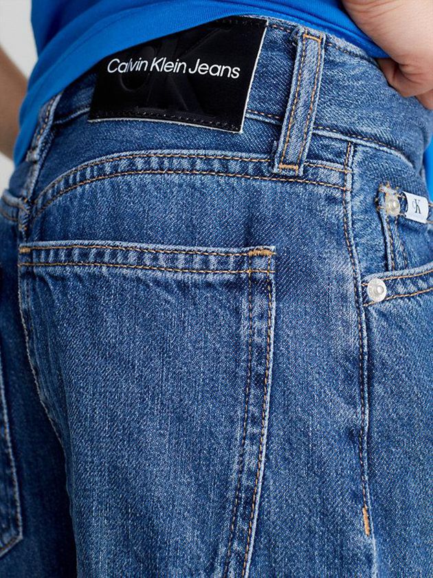 Blue Calvin Klein Relaxed Skater Boys's Jeans | JNTK-96510
