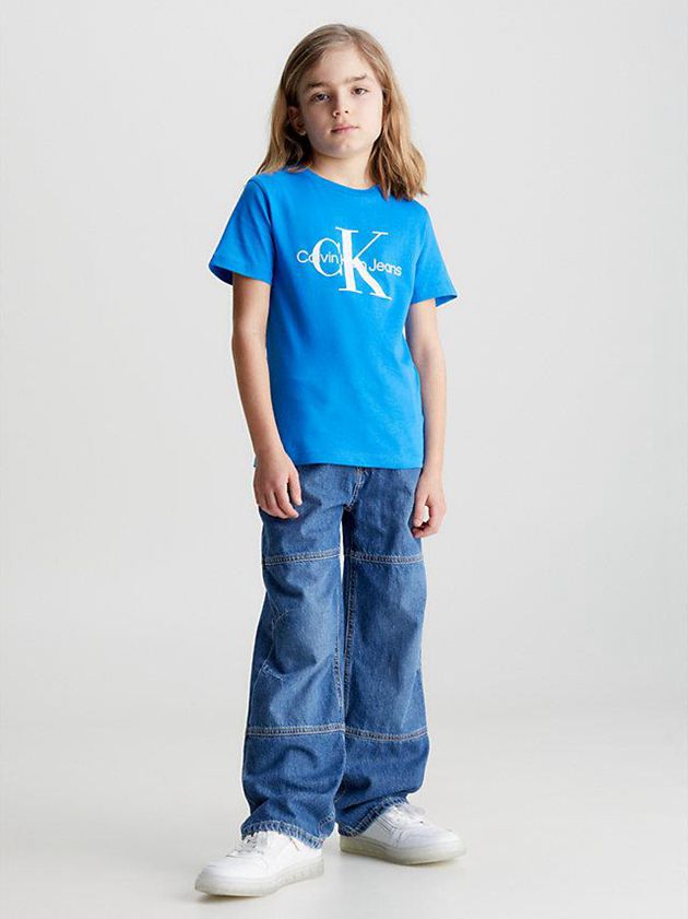 Blue Calvin Klein Relaxed Skater Boys's Jeans | JNTK-96510