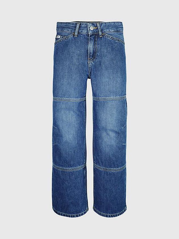 Blue Calvin Klein Relaxed Skater Boys's Jeans | JNTK-96510
