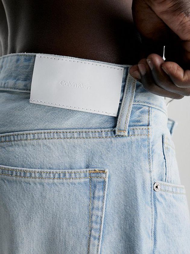 Blue Calvin Klein Relaxed Straight Men Jeans | VMYN-26145