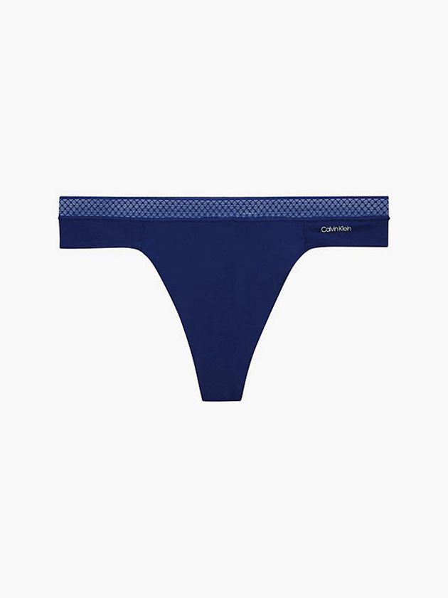 Blue Calvin Klein Seductive Comfort Women Thong | HASR-82631