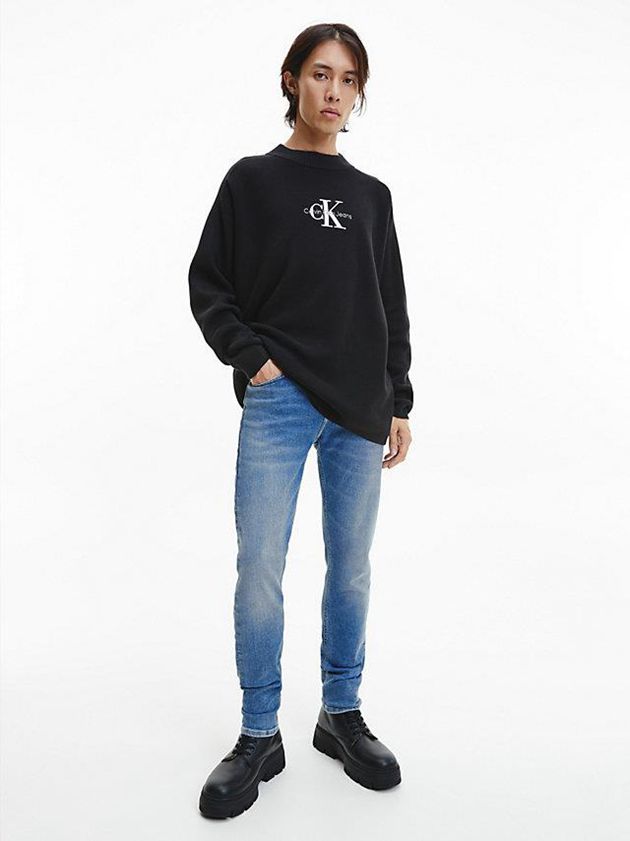 Blue Calvin Klein Skinny Men Jeans | IDYO-35067