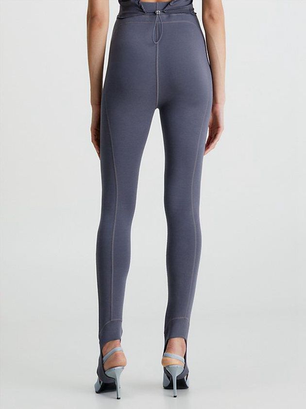 Blue Calvin Klein Skinny Scuba Women Leggings | ONVE-37948
