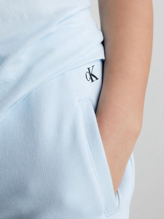 Blue Calvin Klein Slim Jogger Boys's Shorts | VQTC-16754