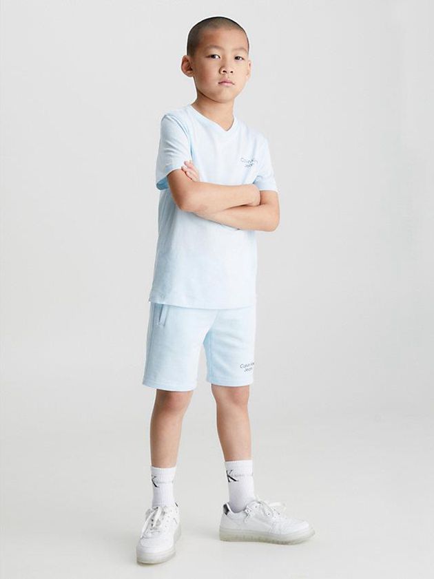 Blue Calvin Klein Slim Jogger Boys's Shorts | VQTC-16754