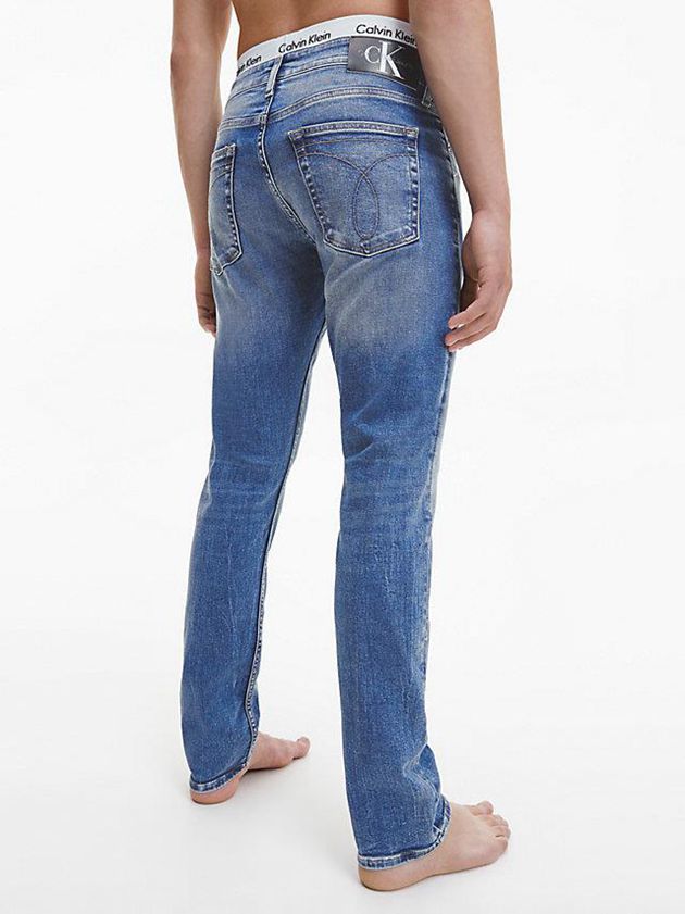 Blue Calvin Klein Slim Men Jeans | HVMT-20539