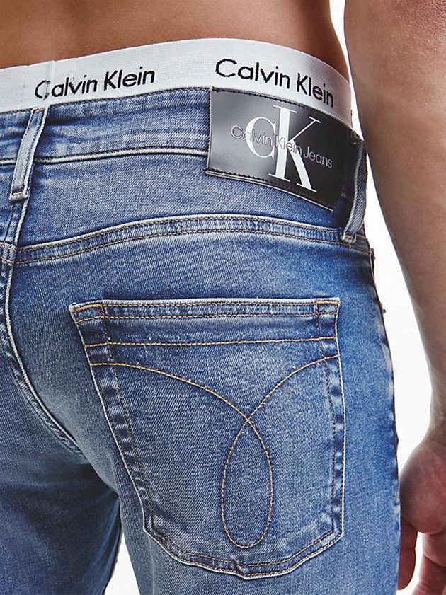 Blue Calvin Klein Slim Men Jeans | HVMT-20539