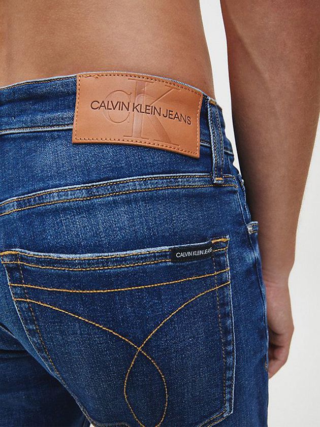Blue Calvin Klein Slim Men Jeans | LXPG-64107