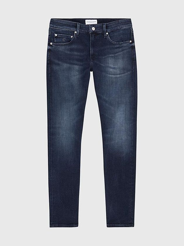Blue Calvin Klein Slim Men Jeans | VELU-39618