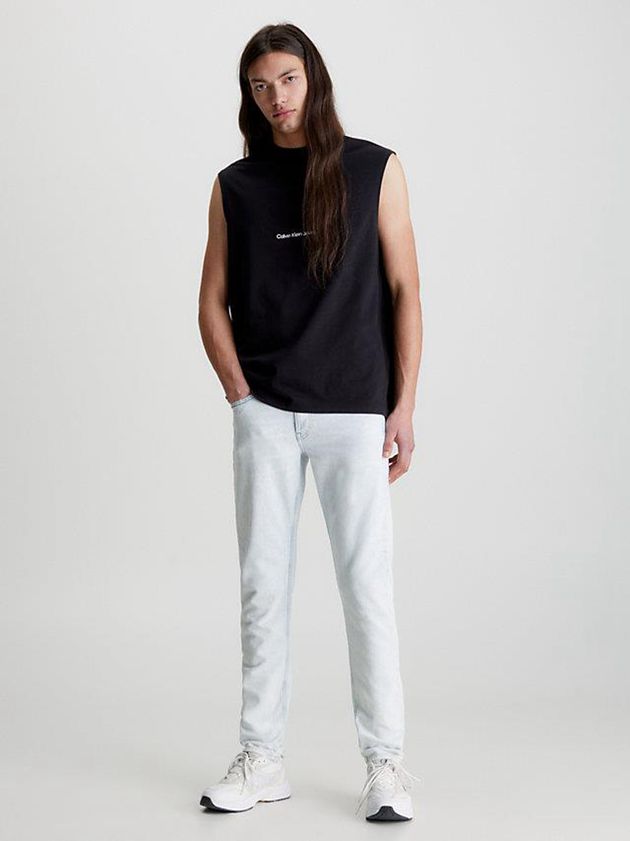 Blue Calvin Klein Slim Tapered Men Jeans | QDLH-67309