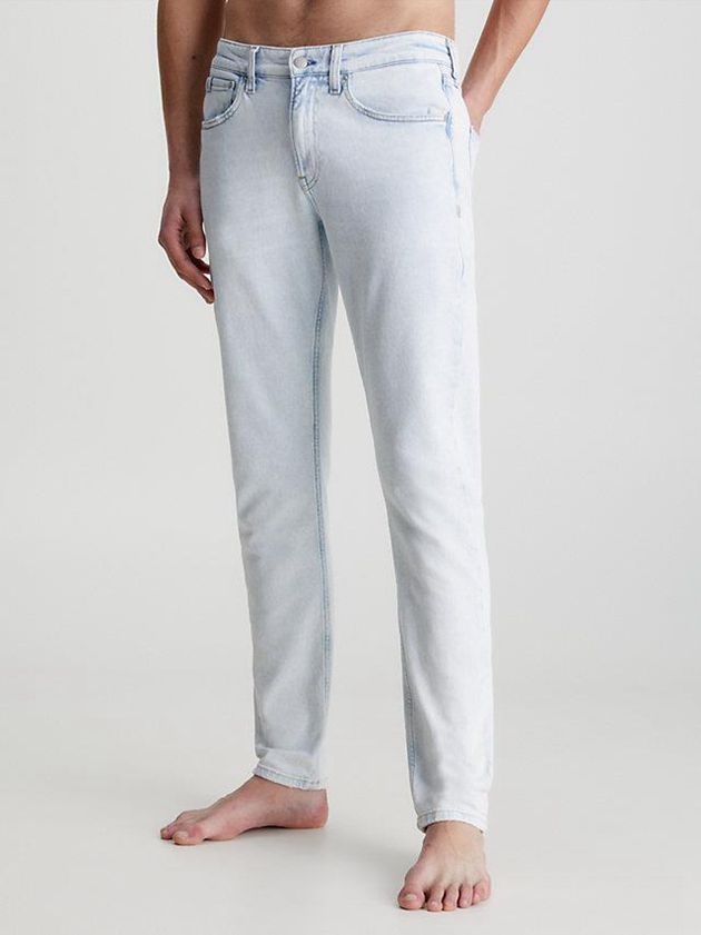 Blue Calvin Klein Slim Tapered Men Jeans | QDLH-67309