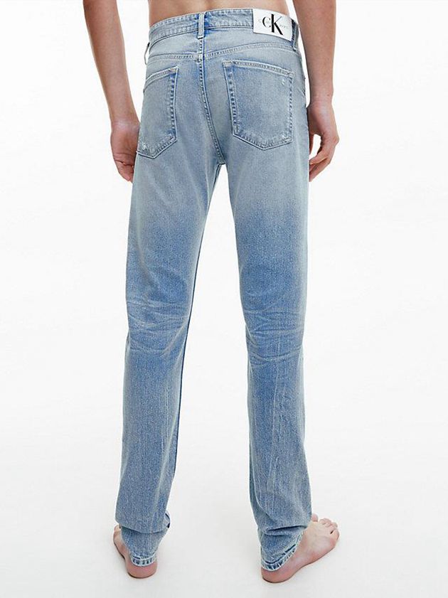 Blue Calvin Klein Slim Tapered Men Jeans | UCTY-61058
