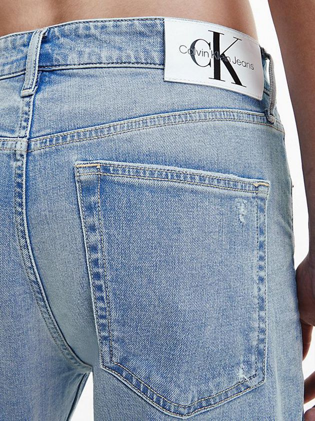 Blue Calvin Klein Slim Tapered Men Jeans | UCTY-61058