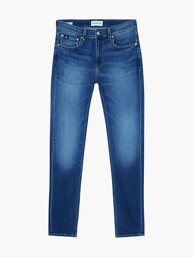 Blue Calvin Klein Slim Tapered Men Jeans | TMLR-10273