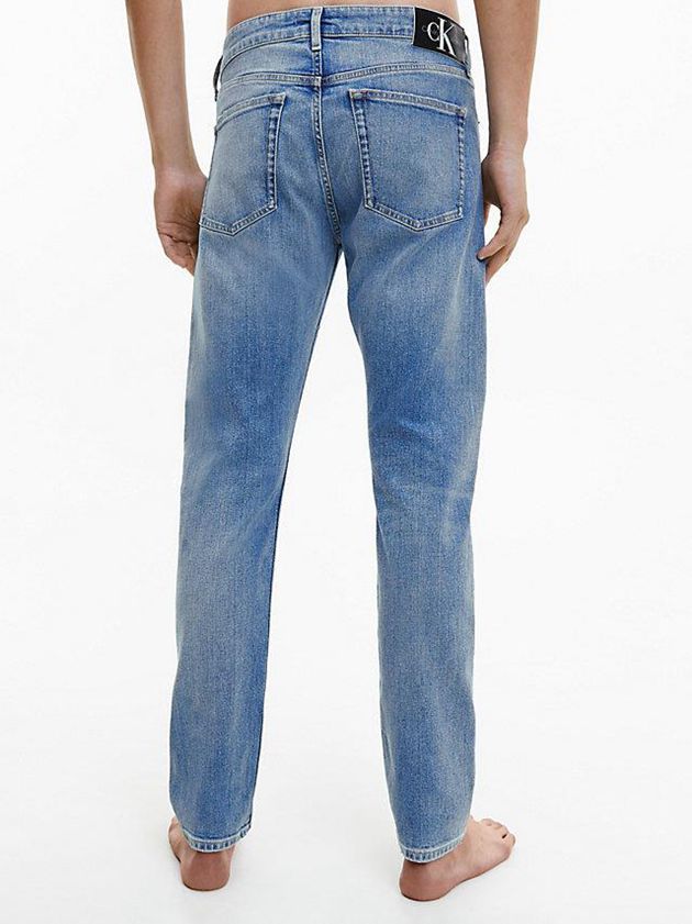 Blue Calvin Klein Slim Tapered Men Jeans | CKAJ-93605