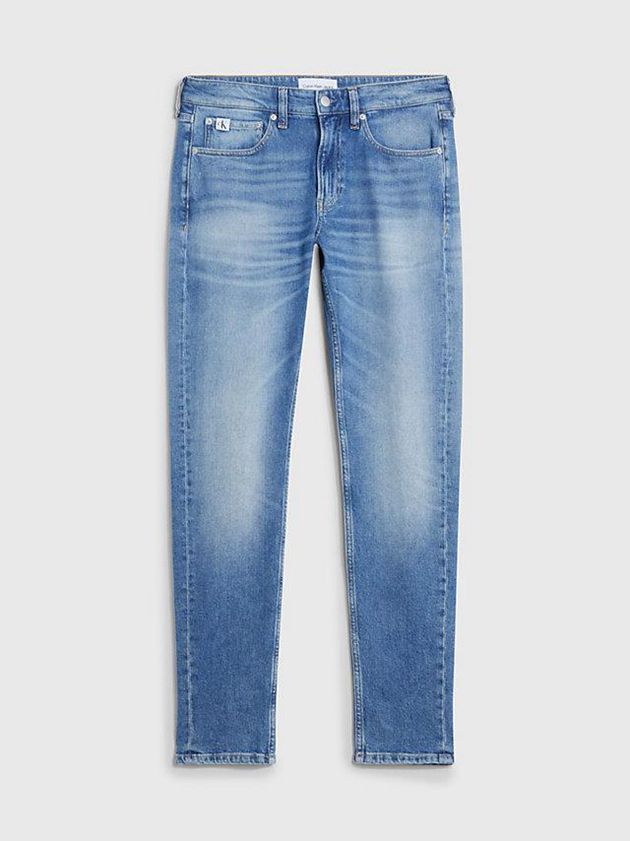 Blue Calvin Klein Slim Tapered Men Jeans | ZKHB-54389