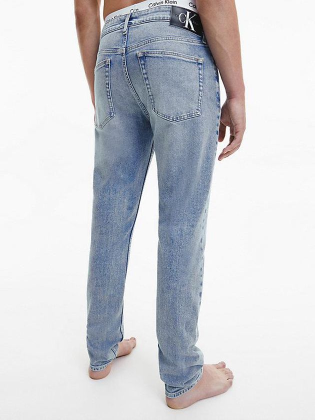 Blue Calvin Klein Slim Tapered Men Jeans | ZTGN-48125