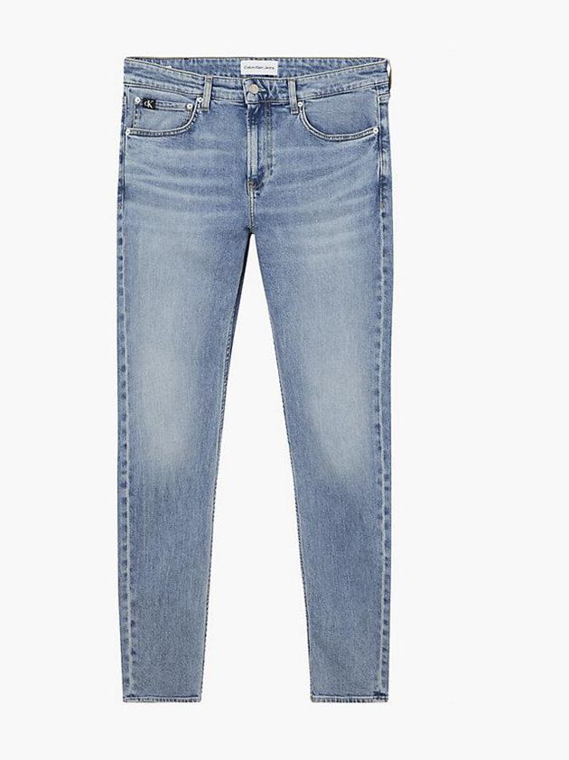 Blue Calvin Klein Slim Tapered Men Jeans | ZTGN-48125