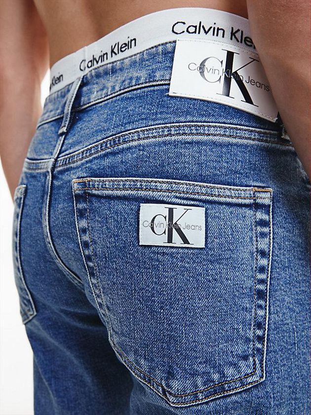 Blue Calvin Klein Slim Tapered Men Jeans | FEPT-07524
