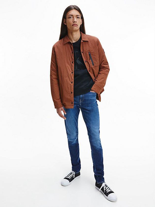 Blue Calvin Klein Slim Tapered Men Jeans | RNFJ-45908