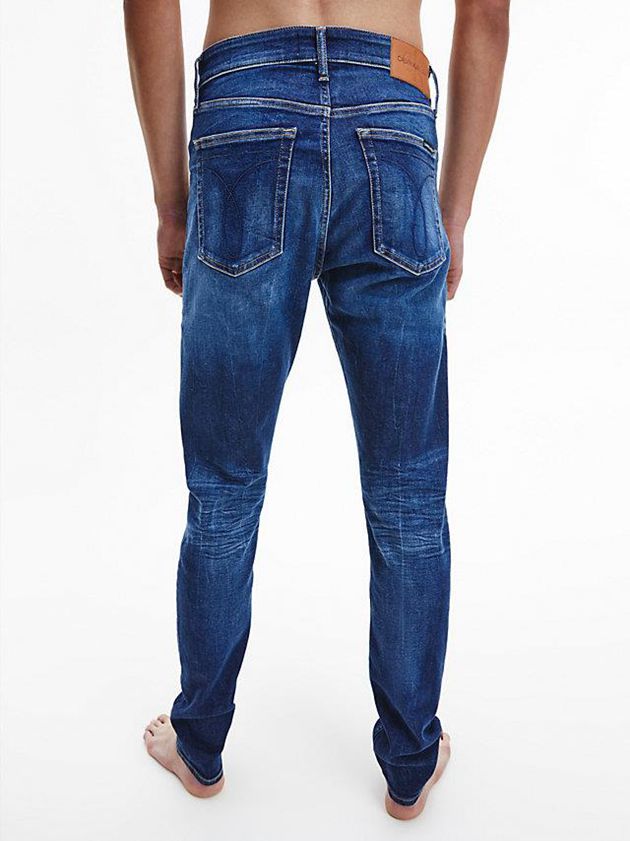 Blue Calvin Klein Slim Tapered Men Jeans | RNFJ-45908